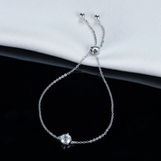 925 Silver 1ct 6.5mm Moissanite Diamond Bracelet