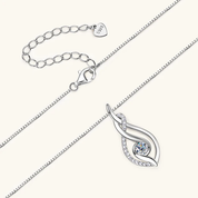 925 Silver 0.3ct 4mm Moissanite Daimond Pendant Necklace