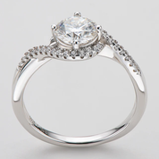 Elegant 925 Silver 1ct Moissanite Diamond Ring for Timeless Beauty