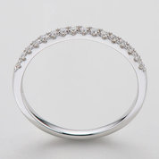 925 Silver 1.5mm Moissanite Diamond Ring