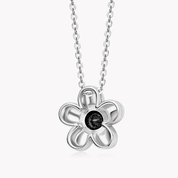 0.5Ct 5mm Black Moissanite Pendant Necklace