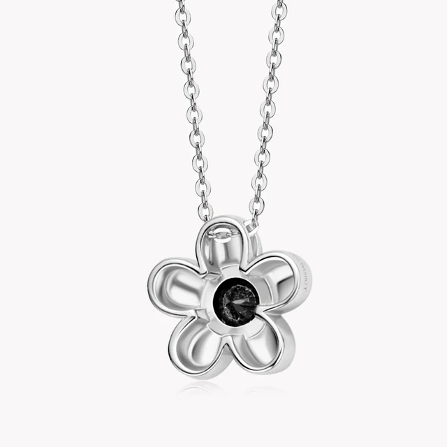 0.5Ct 5mm Black Moissanite Pendant Necklace