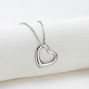 0.45Ct 2.3mm Heart Moissanite Diamond Pendant Necklace