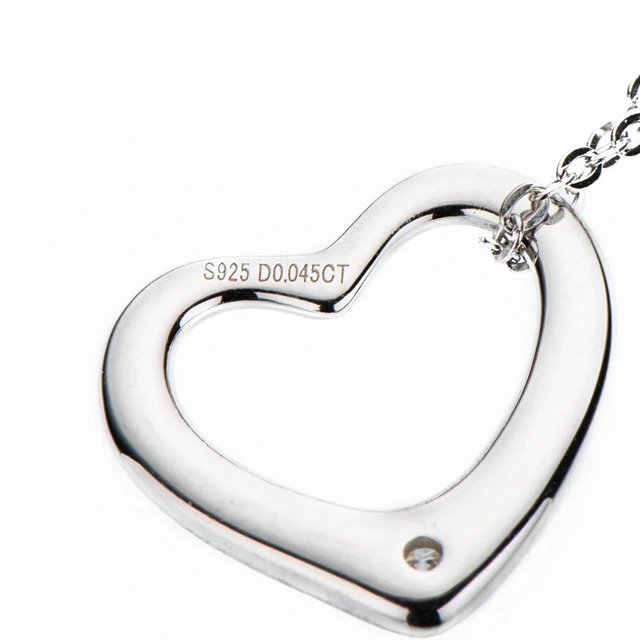 0.45Ct 2.3mm Heart Moissanite Diamond Pendant Necklace
