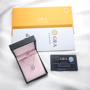 1Ct 6.5mm Moissanite Diamond Bezel Pendant Necklace
