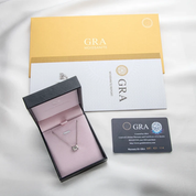 1Ct 6.5mm square Moissanite Diamond Pendant Necklace