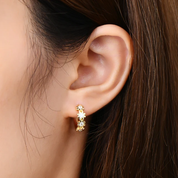 925 Silver 0.4ct 2.2mm Moissanite Drop Diamond Earrings