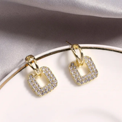 925 Silver 1.6mm 0.1CT Moissanite Drop Earrings