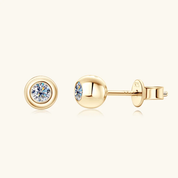 925 Silver 3.5mm 0.2CT Moissanite Diamond Stud Earrings