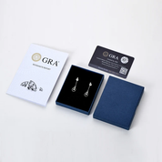 925 Silver 3mm 0.1CT Moissanite Chain Earrings