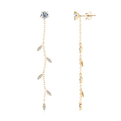 925 Silver 5mm 0.5CT Moissanite Diamond Earrings