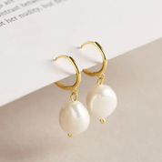 925 Silver Baroque Pearl Earrings
