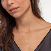 2Ct 7×10mm pear Moissanite Diamond Pendant Necklace