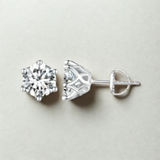 925SS Moissanite Stud Earrings