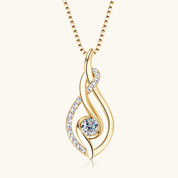 925 Silver 0.3ct 4mm Moissanite Daimond Pendant Necklace