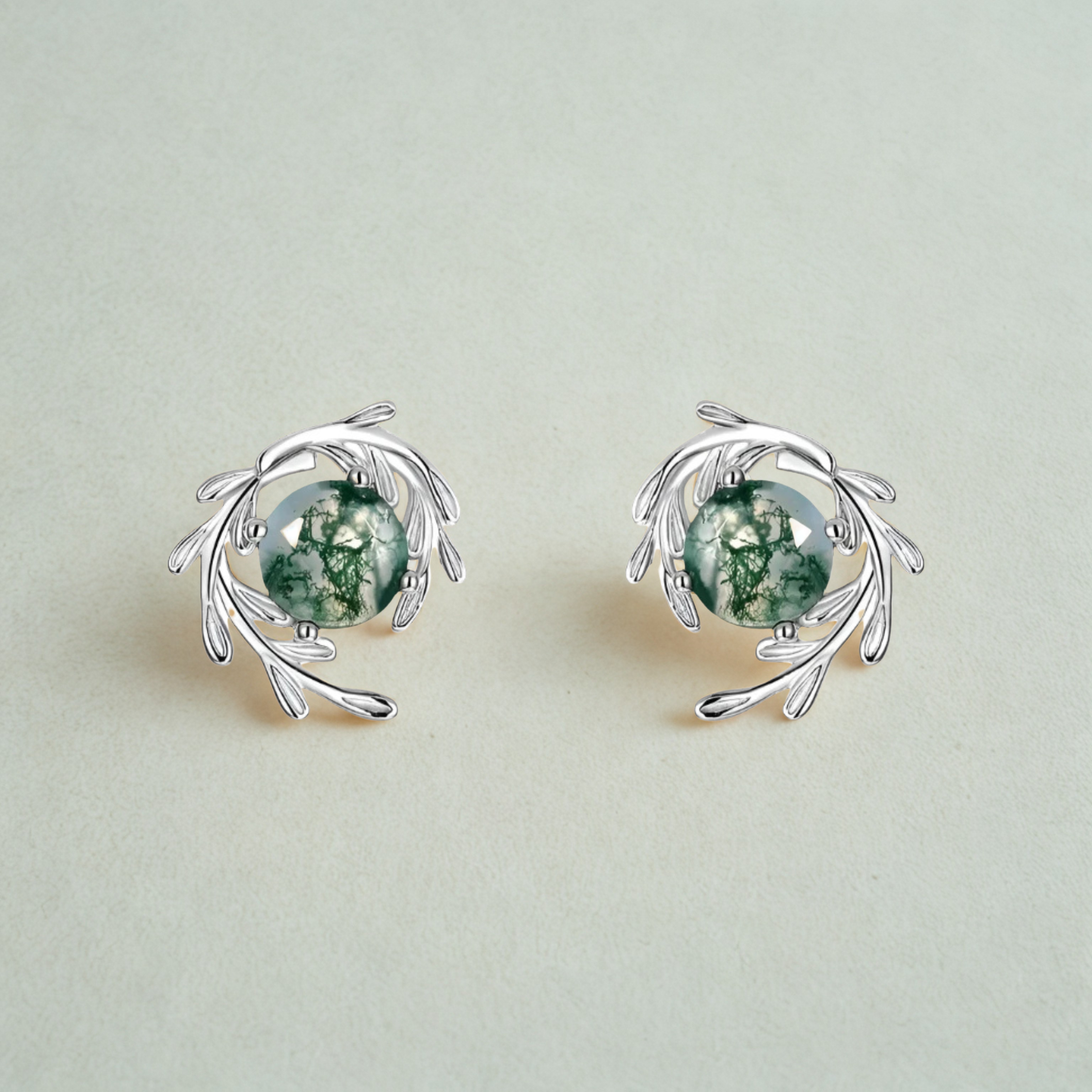 925 Silver 6*6mm Diamond Stud Earrings