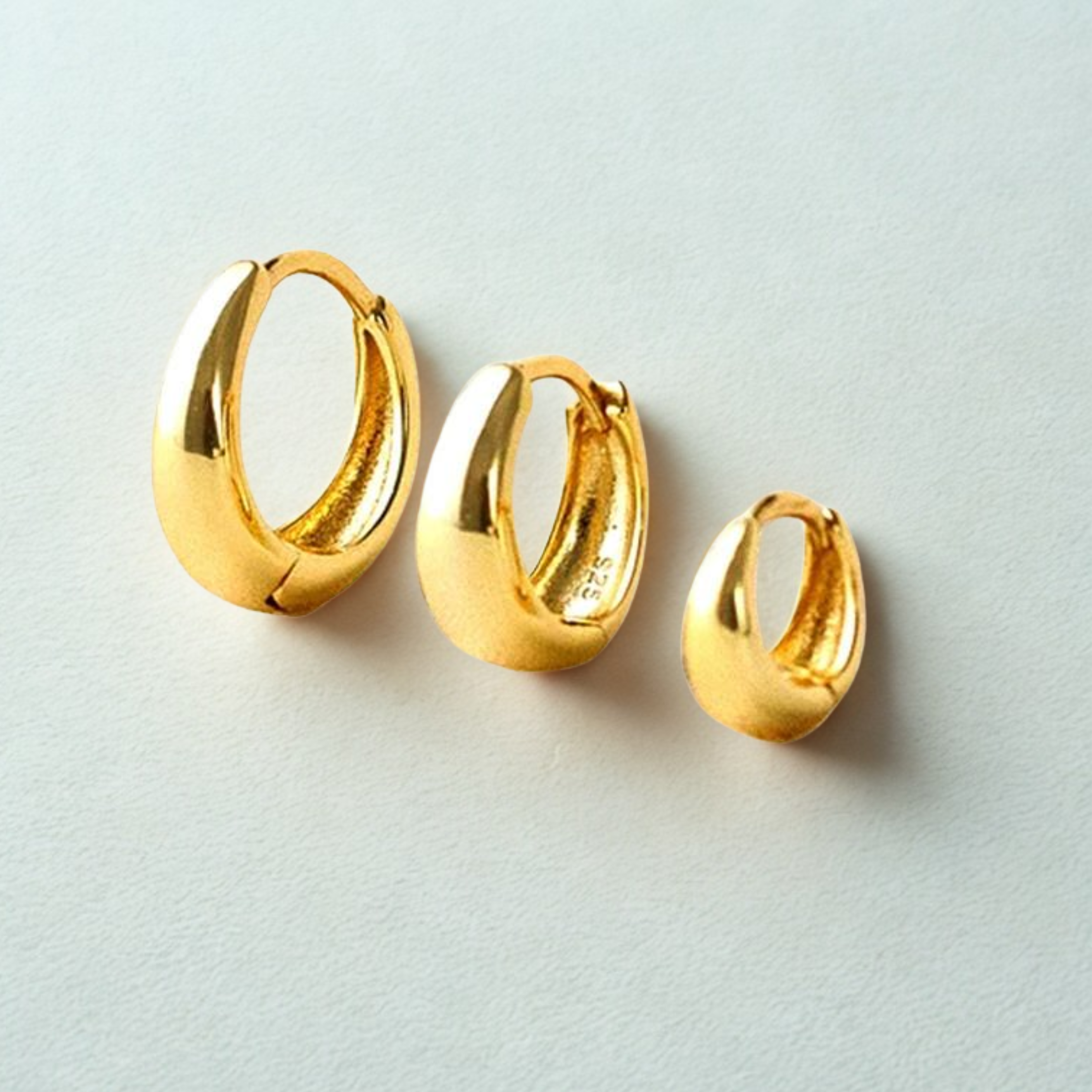 925 Silver Hoop Earrings (6-10mm)