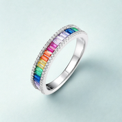 925 Silver Rainbow Ring