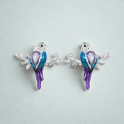 925 Sterling Silver Bird Earrings