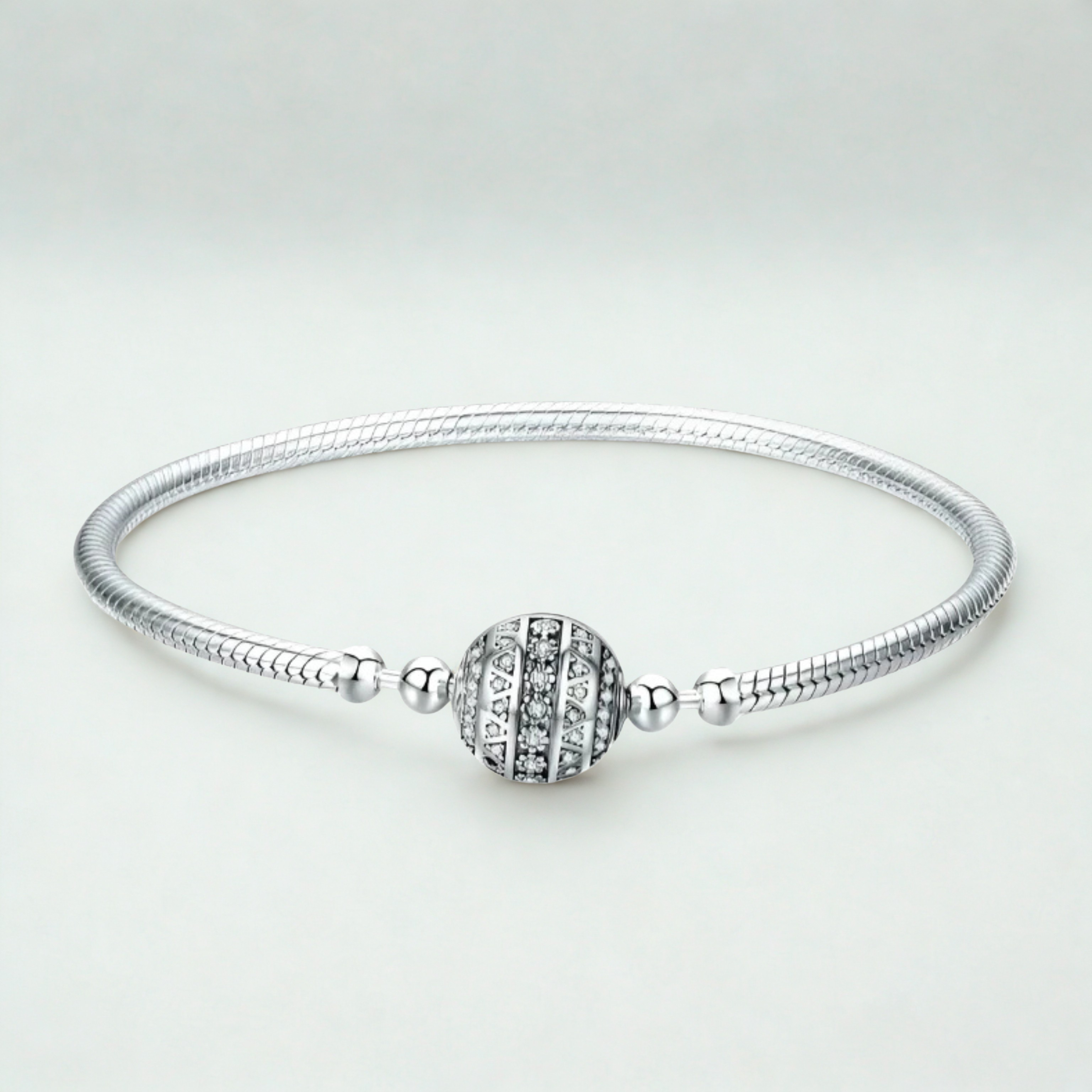 925 Sterling Silver Clear CZ Bracelet