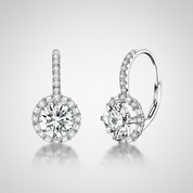 925 Sterling Silver Dazzling CZ Earrings