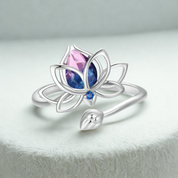 925 Sterling Silver Lotus Ring