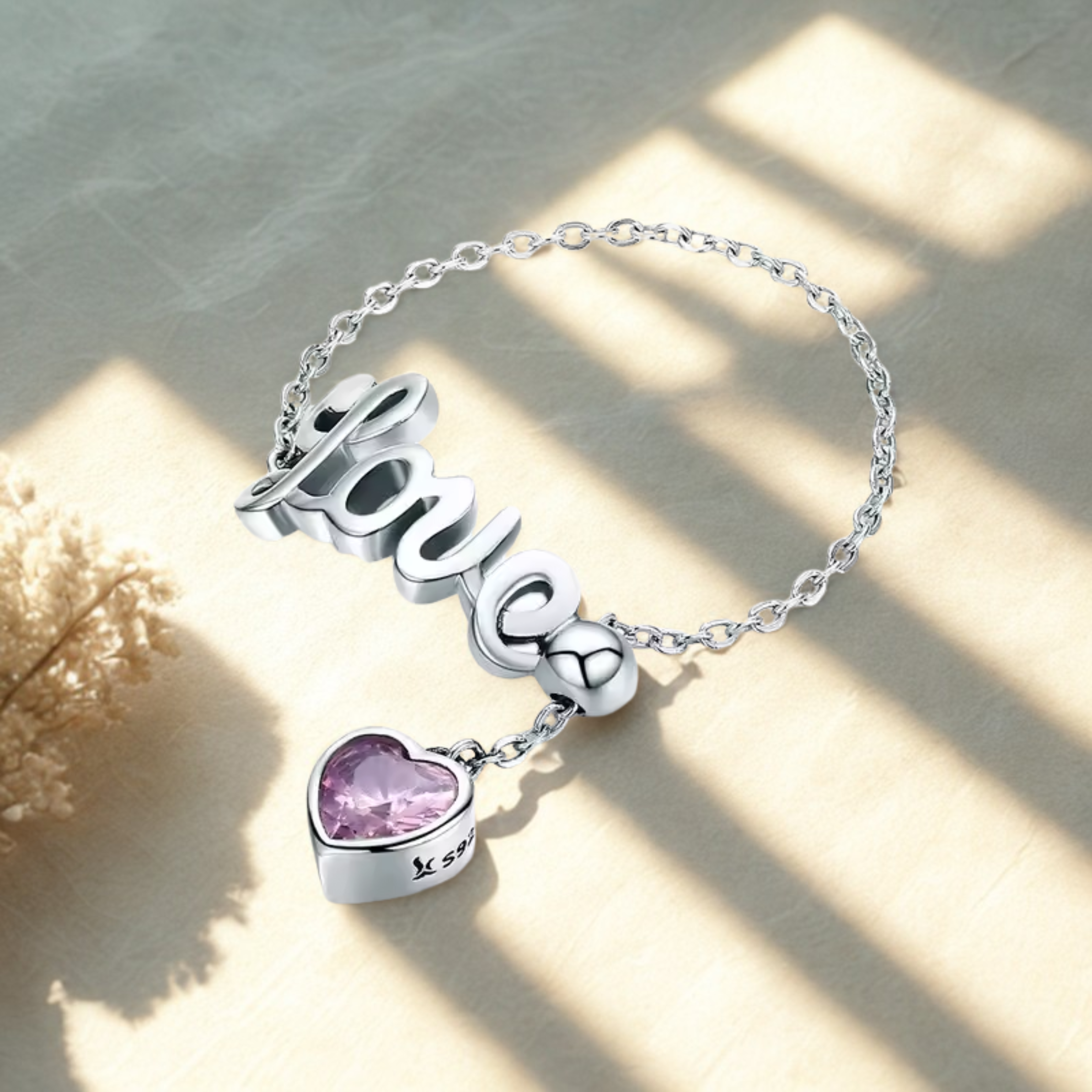 925 Sterling Silver Love Letter Ring