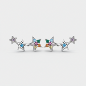 925 Sterling Silver Star Earring