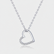 925 Sterling Silver love Chain Necklace