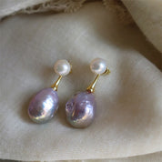 Baroque Pearl Stud Earrings