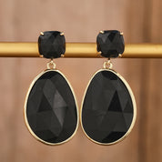 Natural Gemstone Dangle Earrings