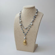 Blue kyanites necklace