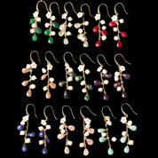 Gemstone Dangle Earrings
