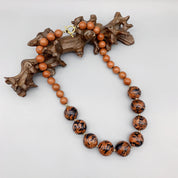 Gold Sandstone Round Necklace