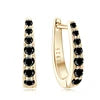 Factory Wholesale Moissanite Huggie Earrings 925 Sterling Silver Diamond Stud Earrings D Shape White Black Hoop Clip Earrings