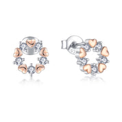 925 Sterling Silver Hearts Jewelry Set