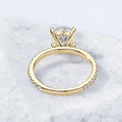 925 Silver 3-Carat 8x10mm 3CT Oval Cut D Color VVS1 Moissanite Ring Ladies Classic Promise Wedding Engagement Rings for Women