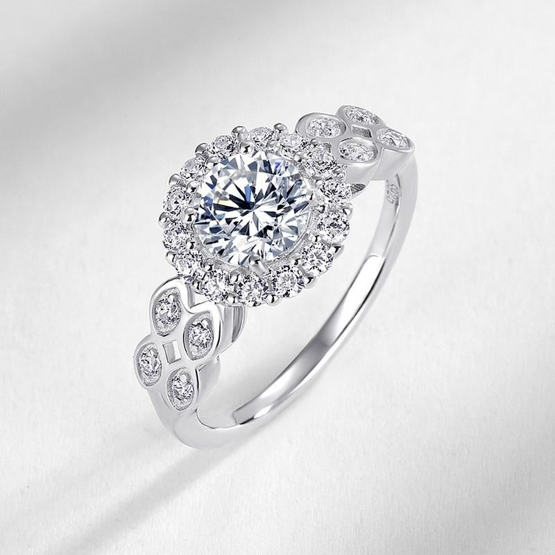 Oval Cut Vintage Halo Ring
