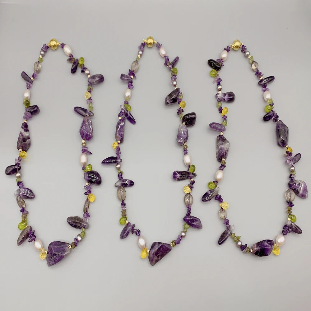 Citrine & Amethyst Necklace