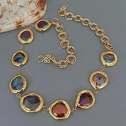 Black Pearl Coin Wrap Necklace