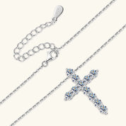 Wholesale Jewelry 925 Silver 3.5mm 0.20ct Moissanite Diamond Jesus Cross VVS1 Pendant Necklace Religious Jewelry Gifts for Her
