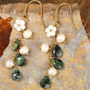 Gemstone Dangle Earrings