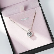 14K Gold Plated VVS Moissanite Pendant Necklace with Gra Certificate Six Claw Classic Six Sizes Available (5mm 6.5mm 8mm 9mm)