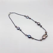 Natural Black Baroque Pearl Choker Necklace