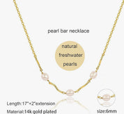 3 Natural White Rice Pearls Choker
