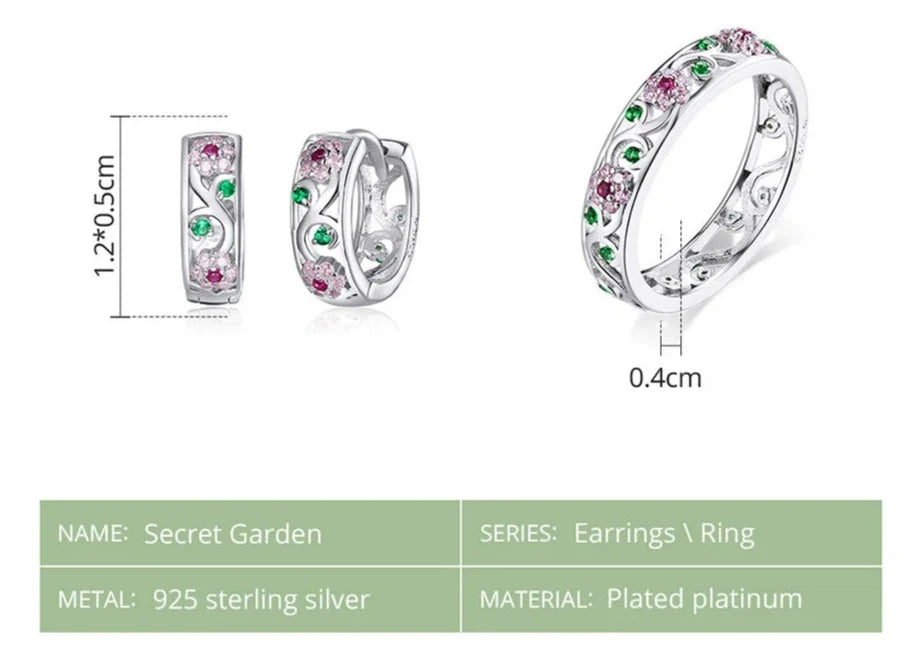 925 Sterling Silver Garden Ring