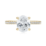 925 Silver 3-Carat 8x10mm 3CT Oval Cut D Color VVS1 Moissanite Ring Ladies Classic Promise Wedding Engagement Rings for Women