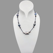 Natural Black Baroque Pearl Choker Necklace