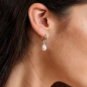 925 Sterling Silver 7-8mm Natural Pearl Stud Earrings