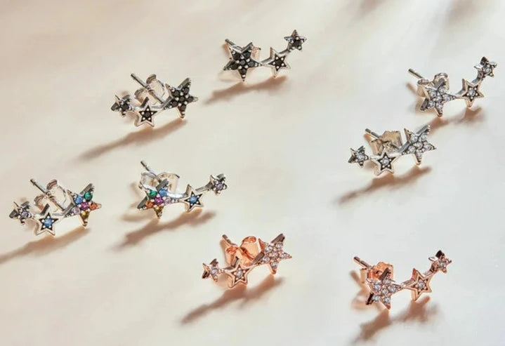 925 Sterling Silver Star Earring